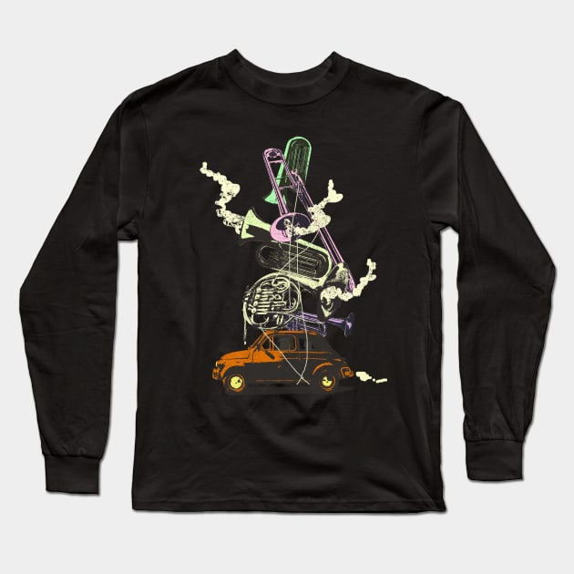 JAZZ CARAVAN Long Sleeve T-Shirt by Showdeer